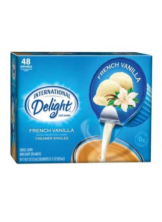 International Delight Liquid French Vanilla Cups, 48/BX
